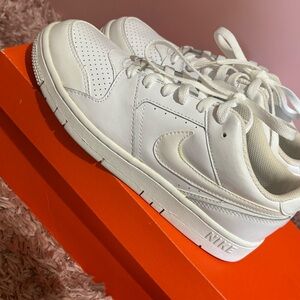 Nike Prestige ll White Leather Sneakers 6Y